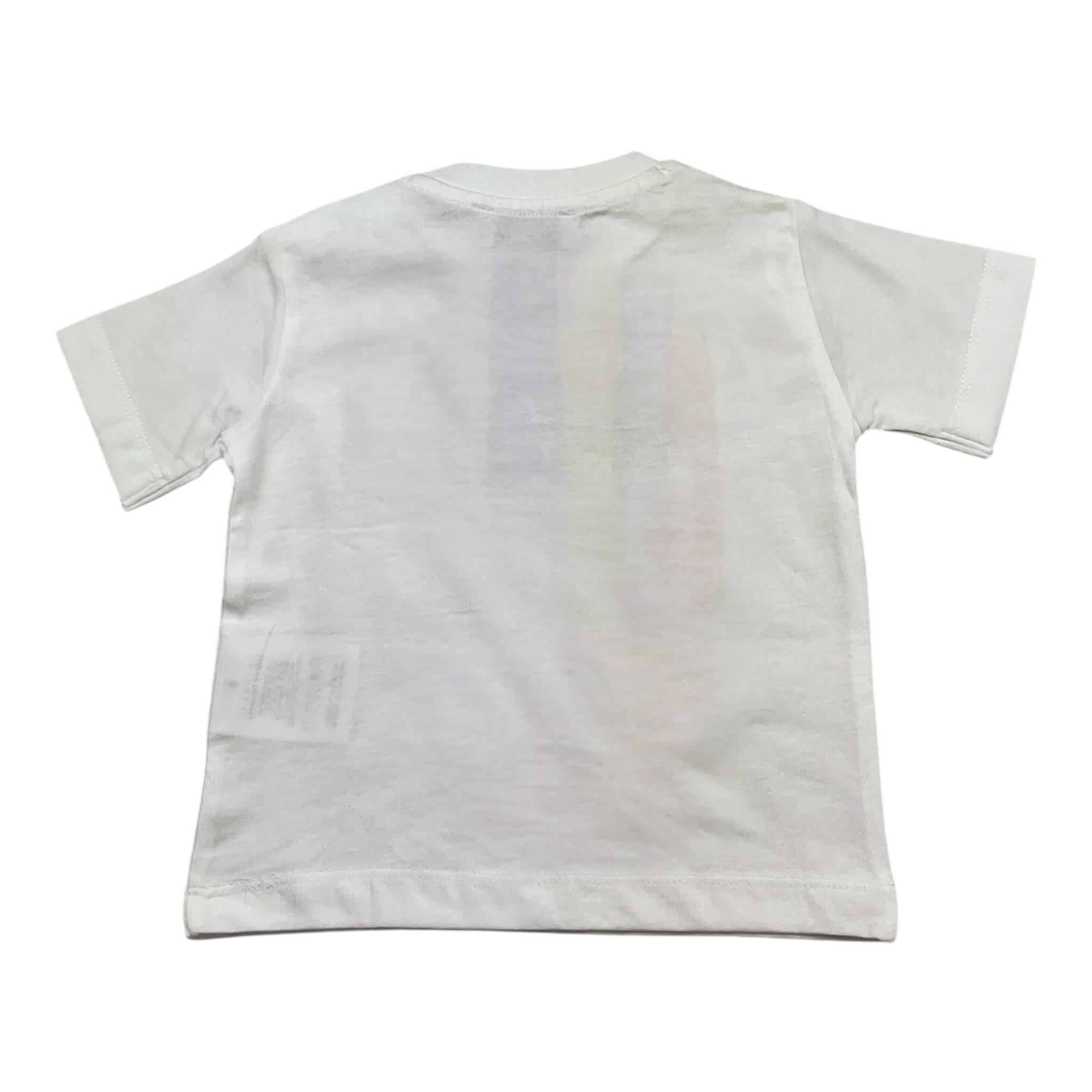 Cesare Paciotti T-Shirt Girocollo Tinta Unita con Stampa per Neonato TSP5115B BIANCO CESARE PACIOTTI 