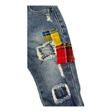 Daniele Alessandrini Jeans Tinta Unita con Girivita Regolabile Blu per Neonato