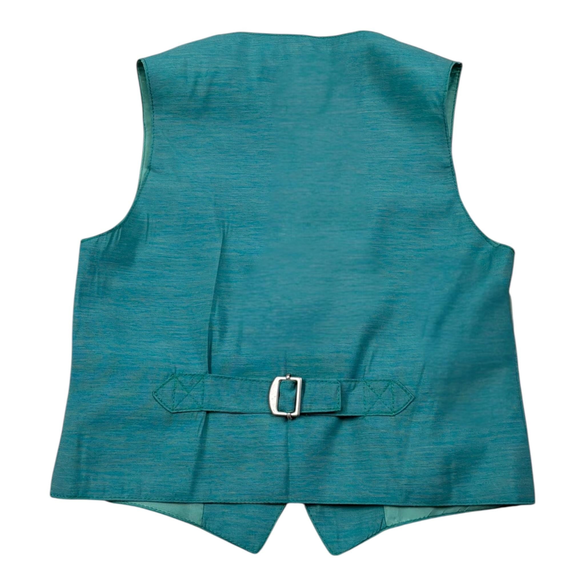 Daniele Alessandrini Gilet Tinta Unita con Bottoni per Bambino 1296B00018J VERDE DANIELE ALESSANDRINI 