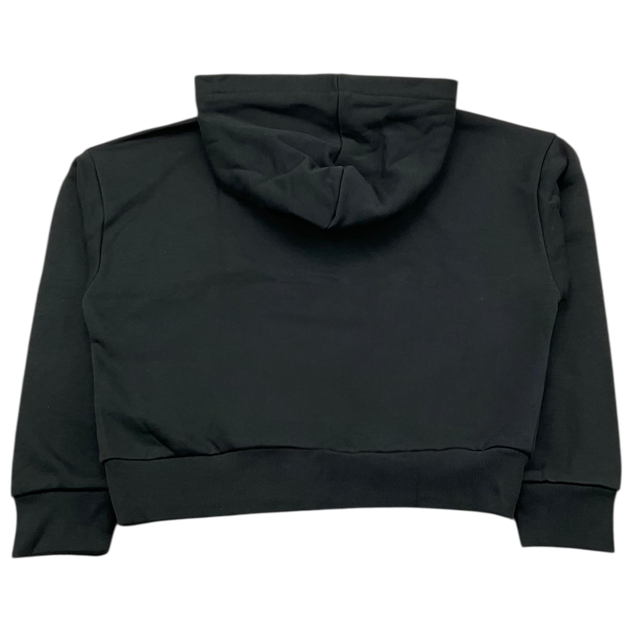 ICEBERG felpa chiusa con cappuccio tinta unita con stampa logo Nero per Bambina MFICE5336JX NERO ICEBERG 