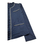 Monnalisa Giacca Tinta Unita con Strass per Bambina 195109 BLU MONNALISA 