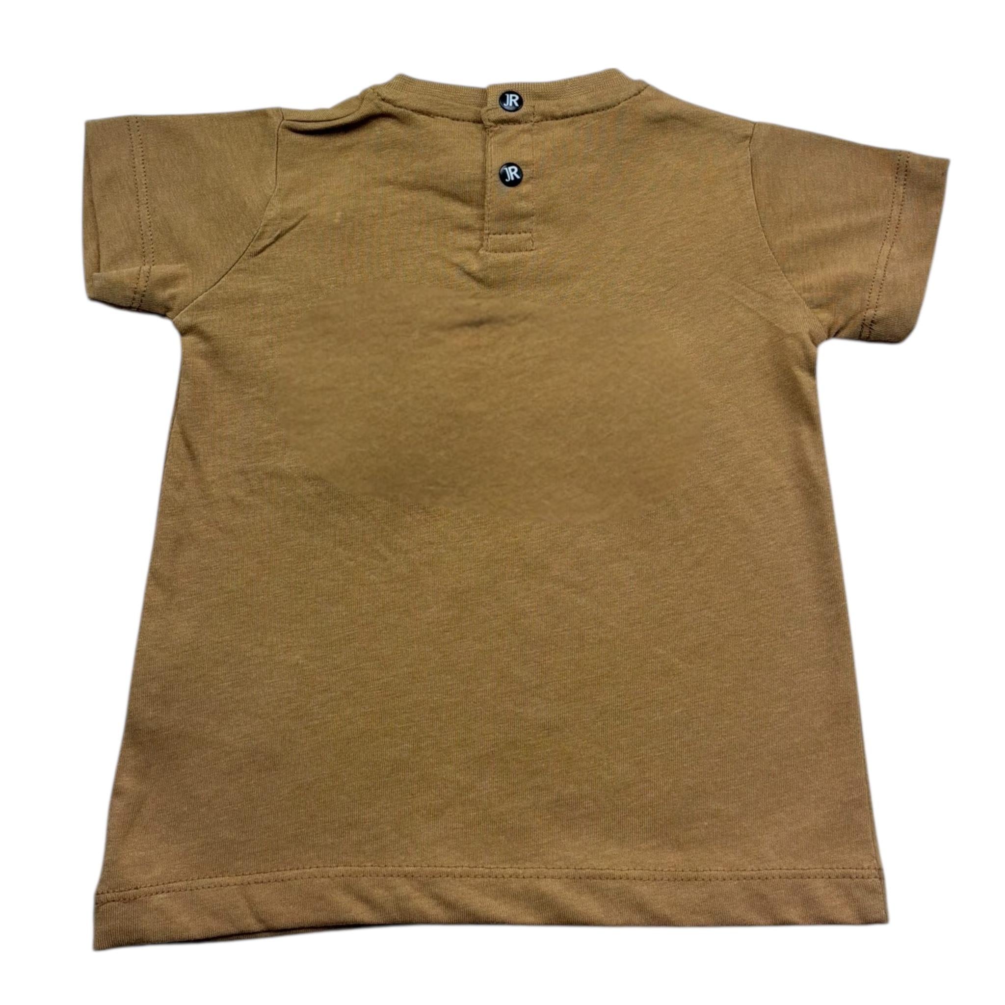 John Richmond T-Shirt Girocollo Tinta Unita con Logo per Neonato RIP26017TS BEIGE JOHN RICHMOND 