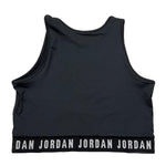 Jordan Top Tinta Unita con Logo per Bambina 45A855 NERO JORDAN 