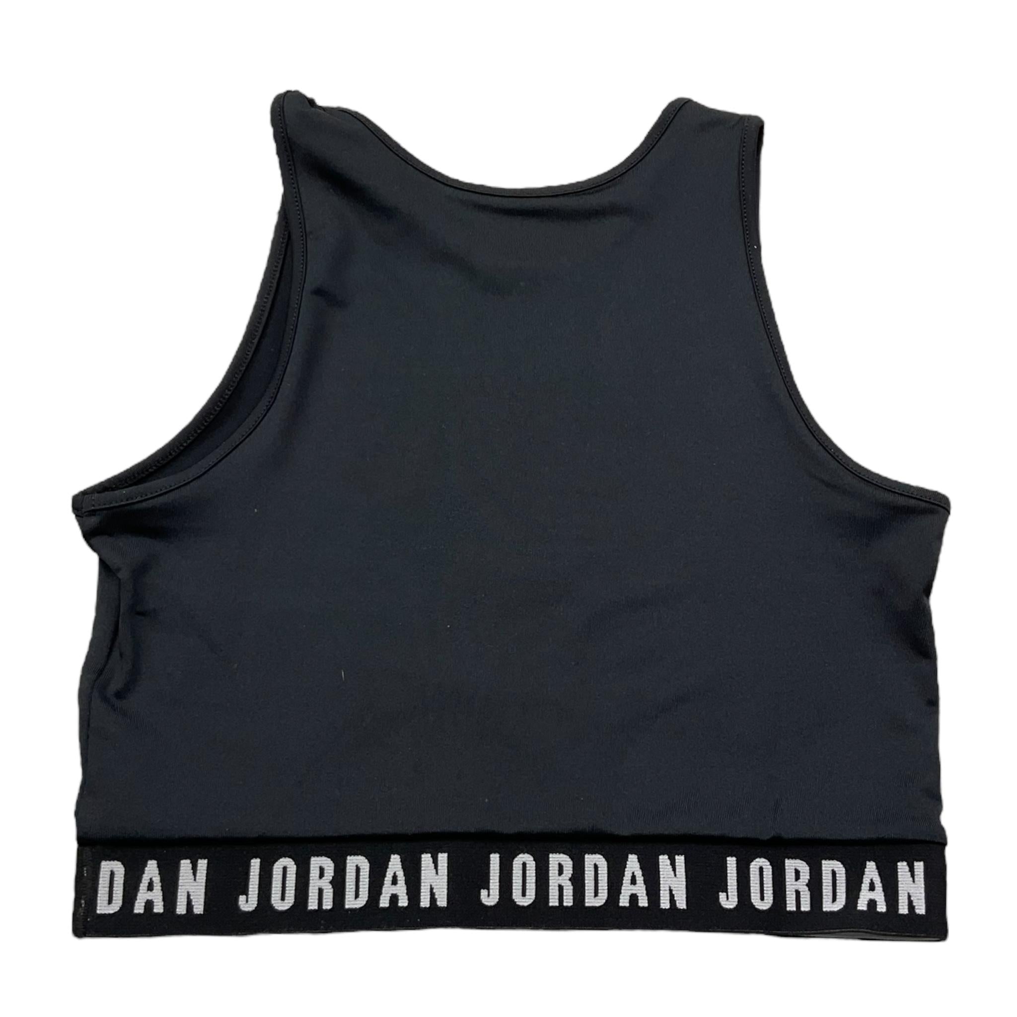Jordan Top Tinta Unita con Logo per Bambina 45A855 NERO JORDAN 