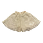 Janice Short Tinta Unita Traforato per Bambina JN819B BEIGE JANICE 