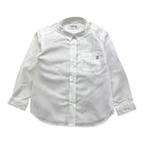 Dondup Camicia Tinta Unita con Manica Lunga per Bambino DMCA003 BIANCO DONDUP 