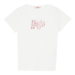 Liu Jo T-Shirt Girocollo Tinta Unita con Brillantini per Bambina GA5019XX BIANCO LIU JO 