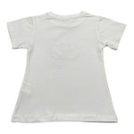 Fun & Fun T-Shirt Girocollo Tinta Unita con Paillettes per Bambina FNBTS16755 BIANCO FUN & FUN 