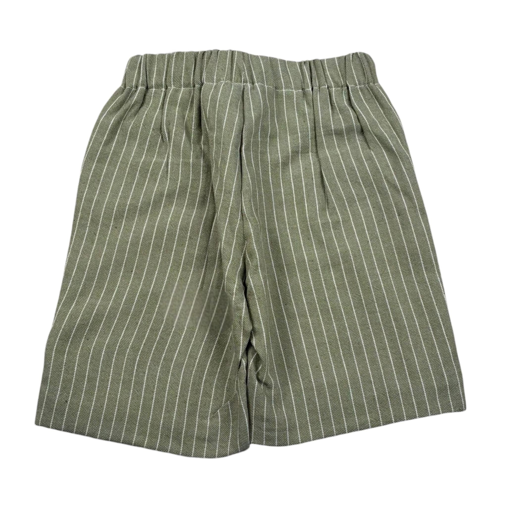 La Stupenderia Bermuda Tinta Unita con Elastico In Vita per Bambino TCBR73X VERDE LA STUPENDERIA 