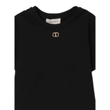 Twinset T-Shirt Girocollo Tinta Unita per Bambina 251GJ2481 NERO TWINSET 