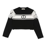 TWINSET maglia girocollo tinta unita con frange Nero per Bambina 242GJ3163XX NERO TWINSET 