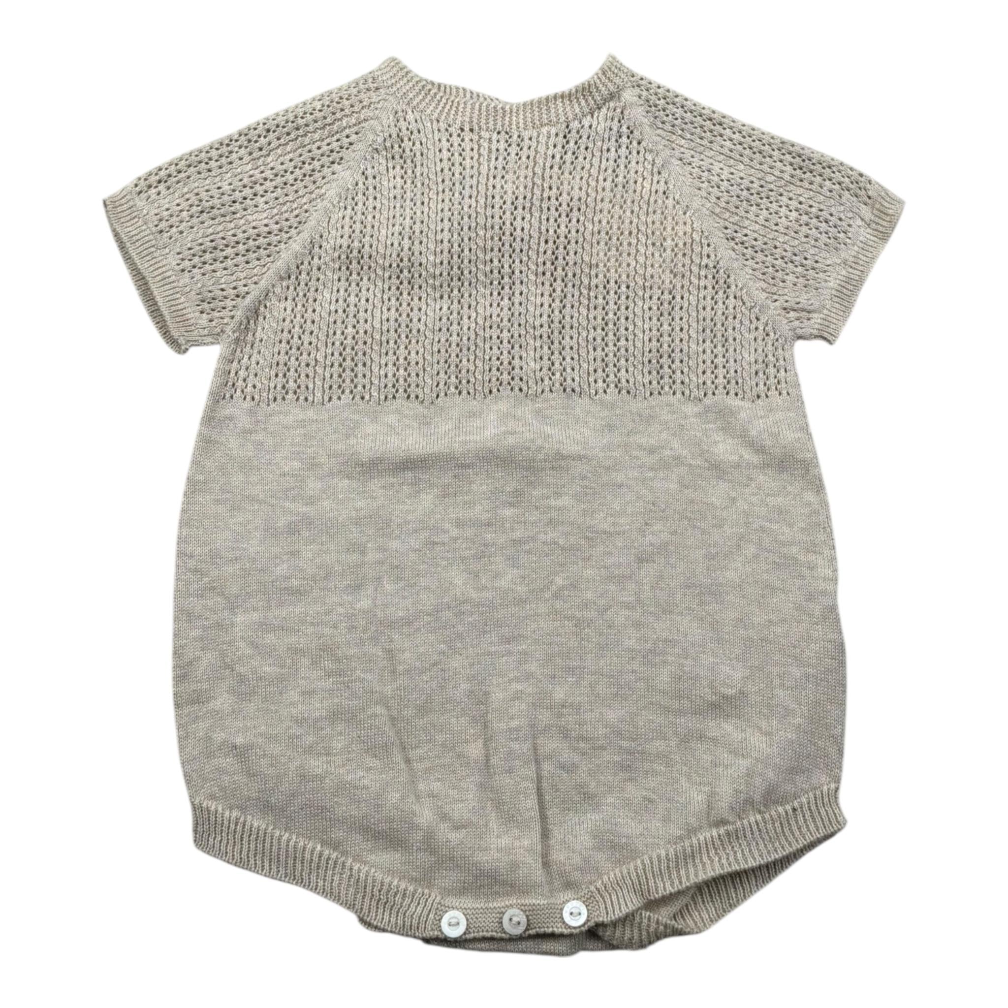 Wedoble Pagliaccetto Mezza Manica Tinta Unita per Neonato V2506305B BEIGE WEDOBLE 