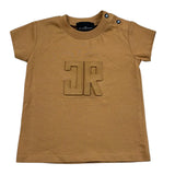 John Richmond T-Shirt Girocollo Tinta Unita con Logo per Neonato RIP26008TS MARRONE JOHN RICHMOND 