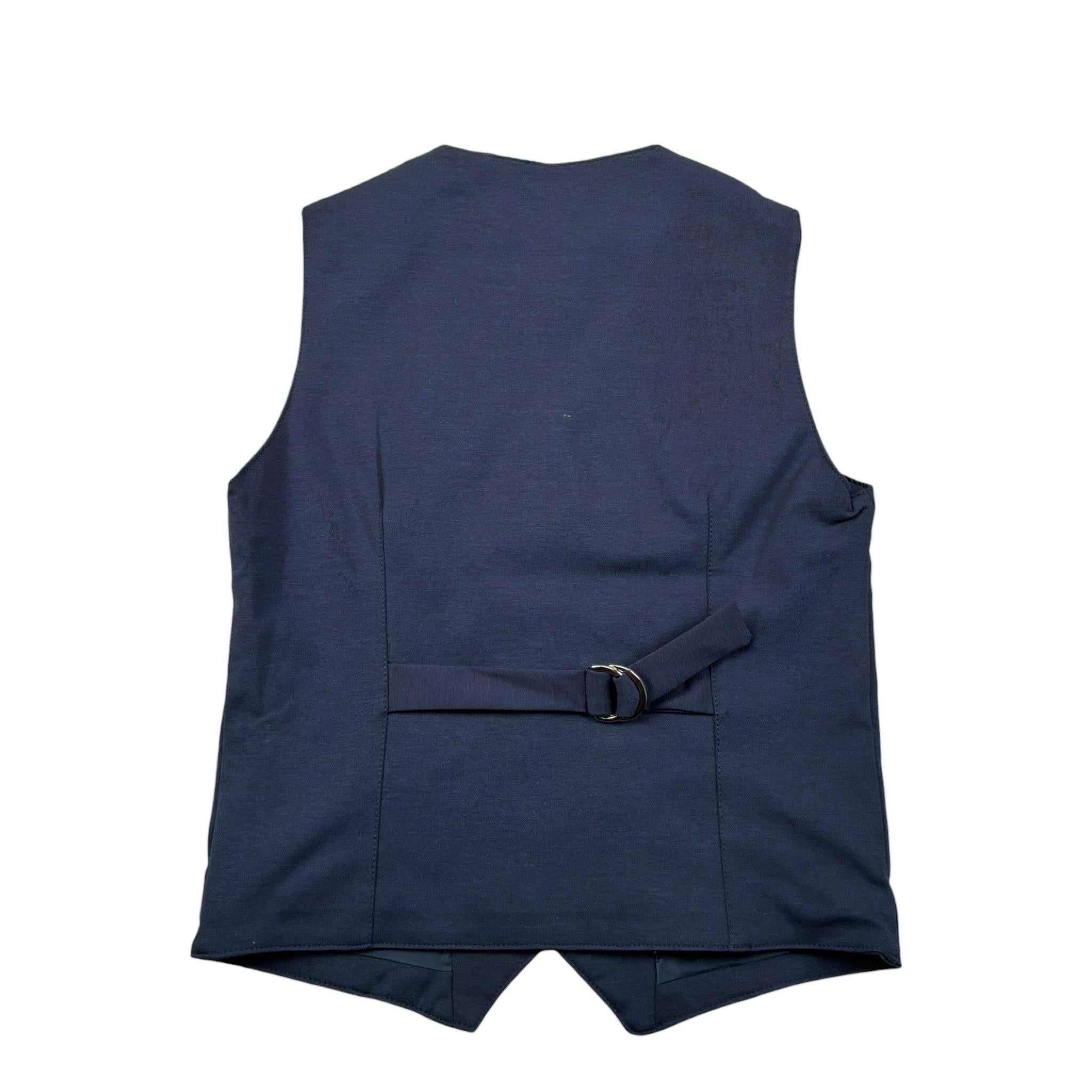 Over-D Gilet Tinta Unita con Bottoni per Bambino OK739SGL BLU OVER-D 