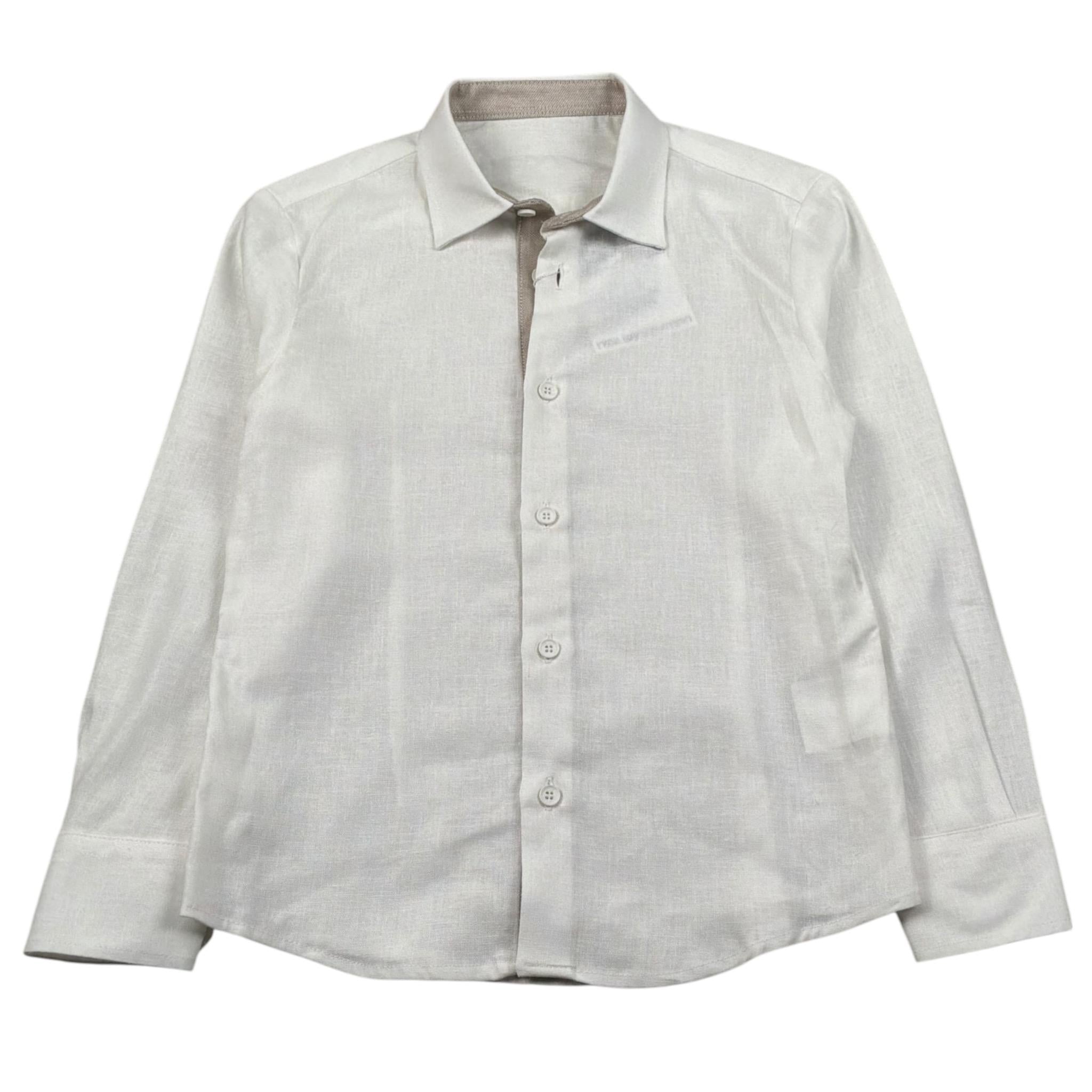 New Gereration Camicia Manica Lunga tinta unita Panna per Neonato 42131N PANNA NEW GERERATION 