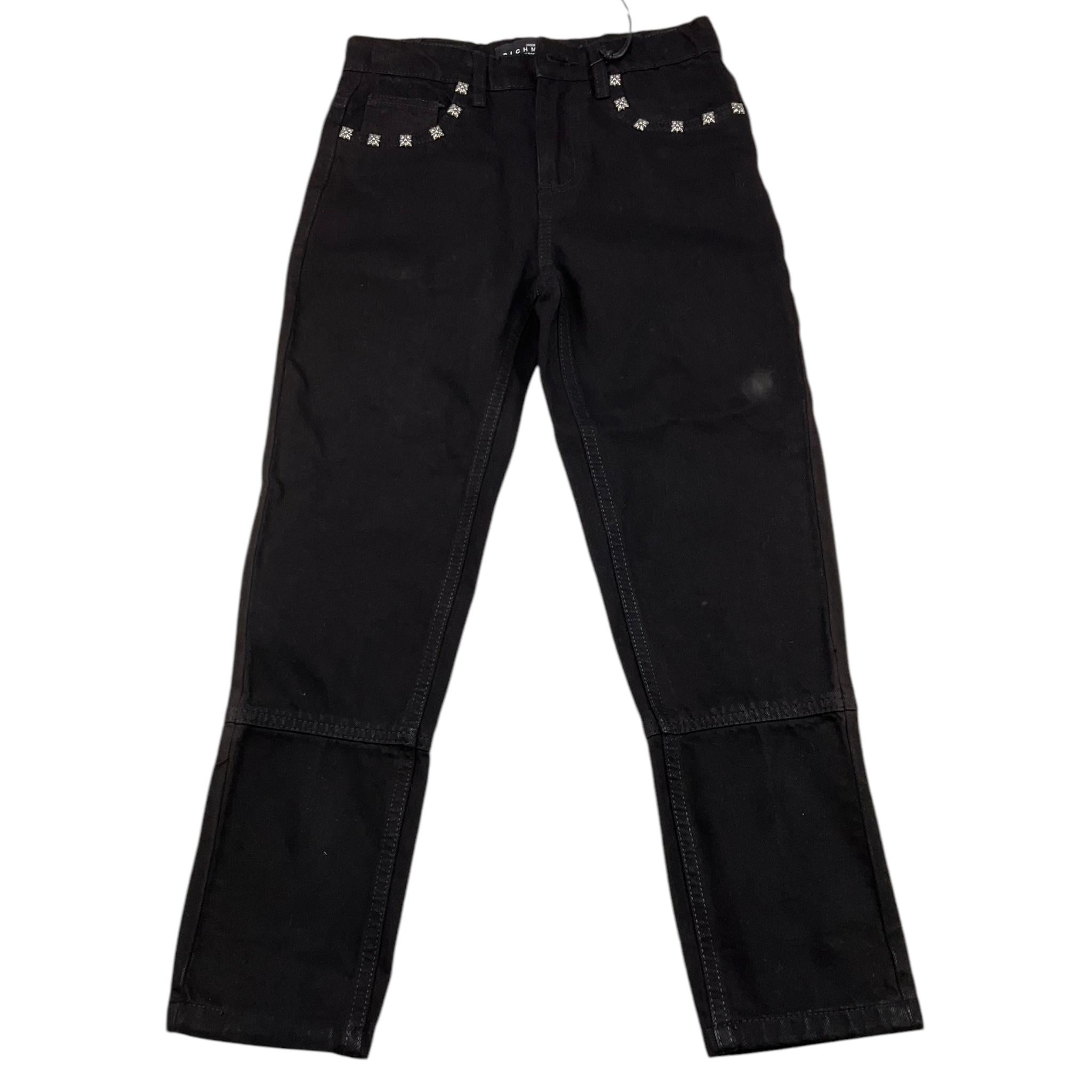 JOHN RICHMOND pantalone tinta unita con girovita regolabile Nero per Bambino RBA25082JE NERO JOHN RICHMOND 