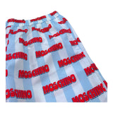 Moschino Costume Bicolore con Fantasia A Righe per Bambino HML01L BIANCO/AZZURRO MOSCHINO 