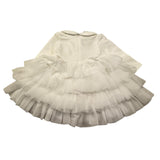 Liu Jo Abito Manica Lunga Tinta Unita con Tulle per Neonata KF1029 BIANCO LIU JO 