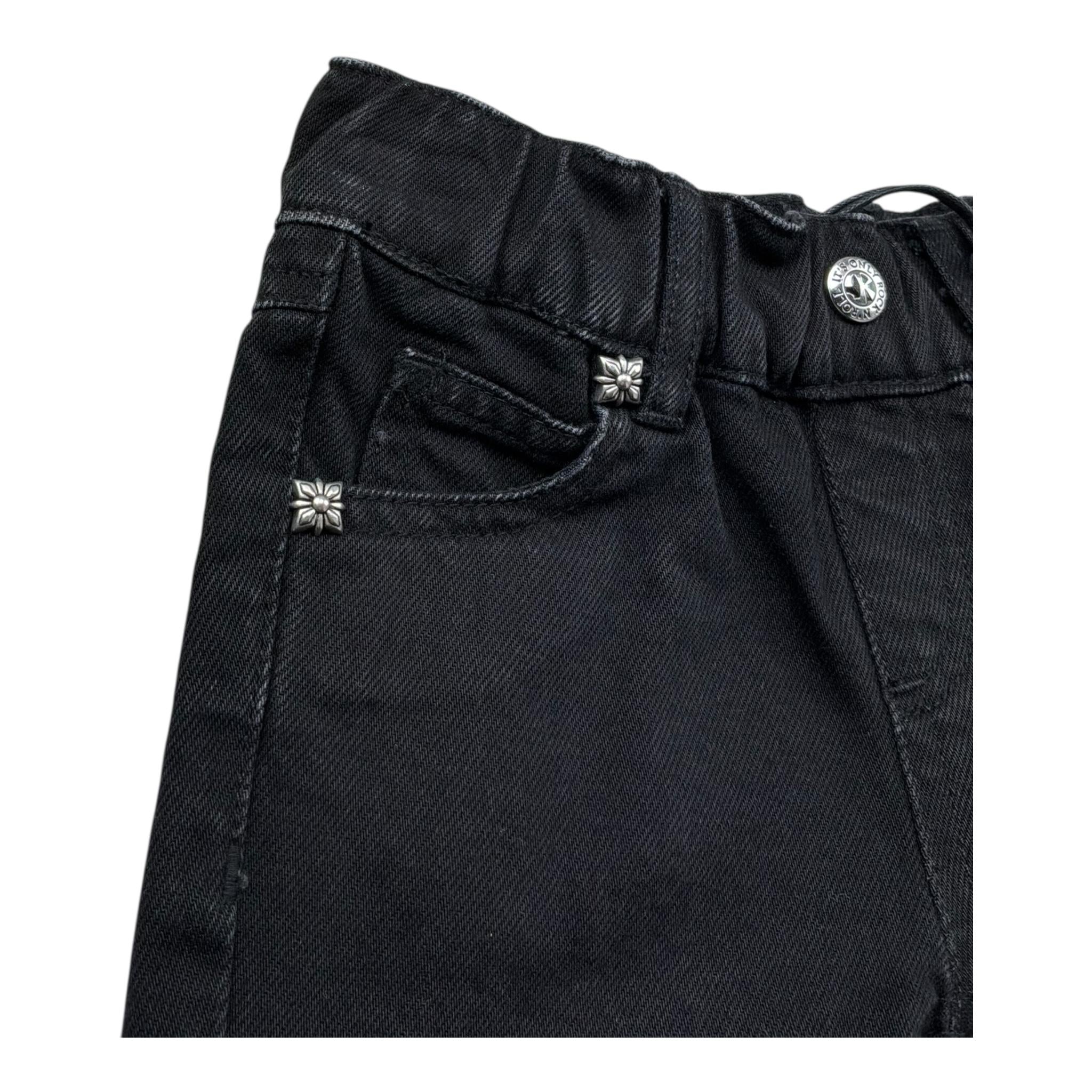 John Richmond Jeans Tinta Unita con Elastico In Vita per Neonata RIP26053JE NERO JOHN RICHMOND 