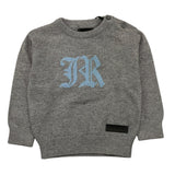 JOHN RICHMOND maglia girocollo tinta unita con logo Grigio per Neonato RIA25009MA GRIGIO JOHN RICHMOND 