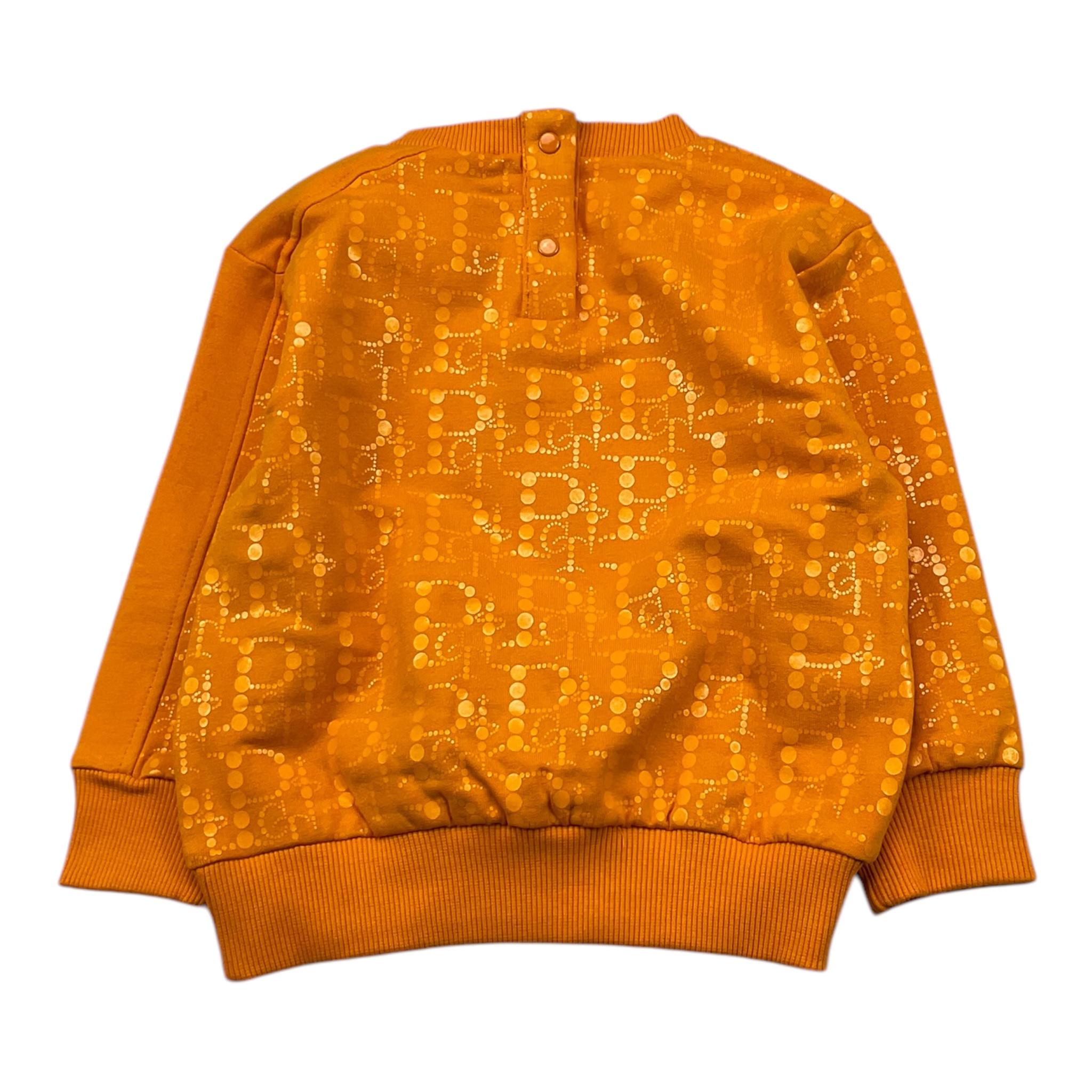 CESARE PACIOTTI felpa tinta unita girocollo con stampa Arancione per Neonato MFP5350B ARANCIONE CESARE PACIOTTI 