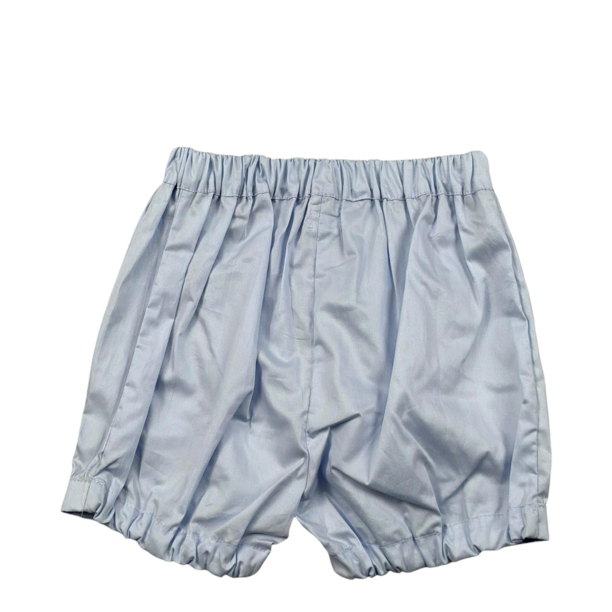 Malvi & Co Bermuda Tinta Unita con Elastico In Vita per Neonato S23N154CUCF AZZURRO MALVI & CO 