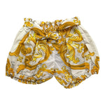 Dolce & Gabbana Short Tinta Unita con Fantasia Rose per Bambina L23Q30 BIANCO DOLCE & GABBANA 