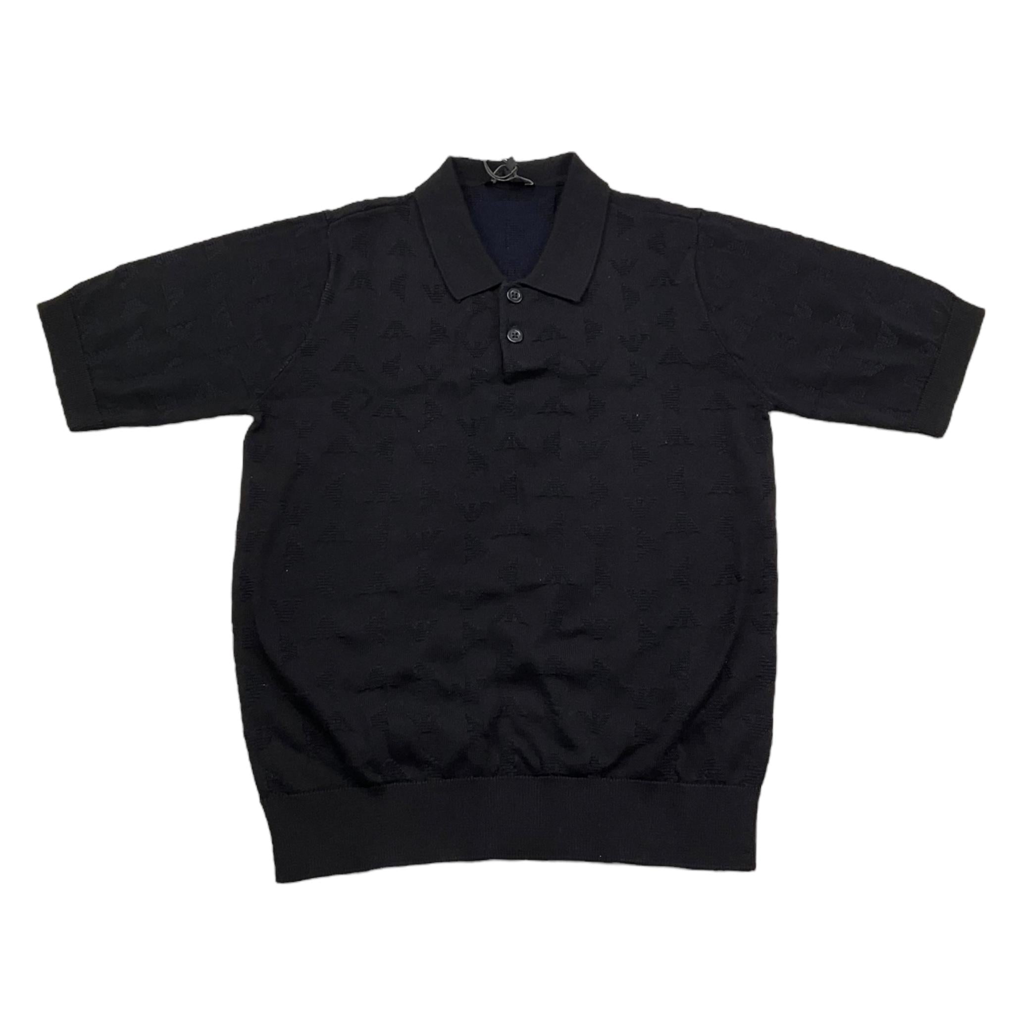 Emporio Armani Polo In Maglia Mezza Manica Tinta Unita per Bambino EB000287 BLU EMPORIO ARMANI 
