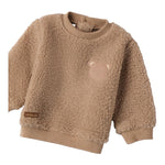MINI BANDA felpa teddy tinta unita girocollo   Beige per Neonato 3A616 BEIGE MINI BANDA 