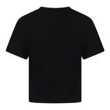 Moschino T-Shirt Girocollo Tinta Unita con Stampa per Bambino HPM050 NERO MOSCHINO 