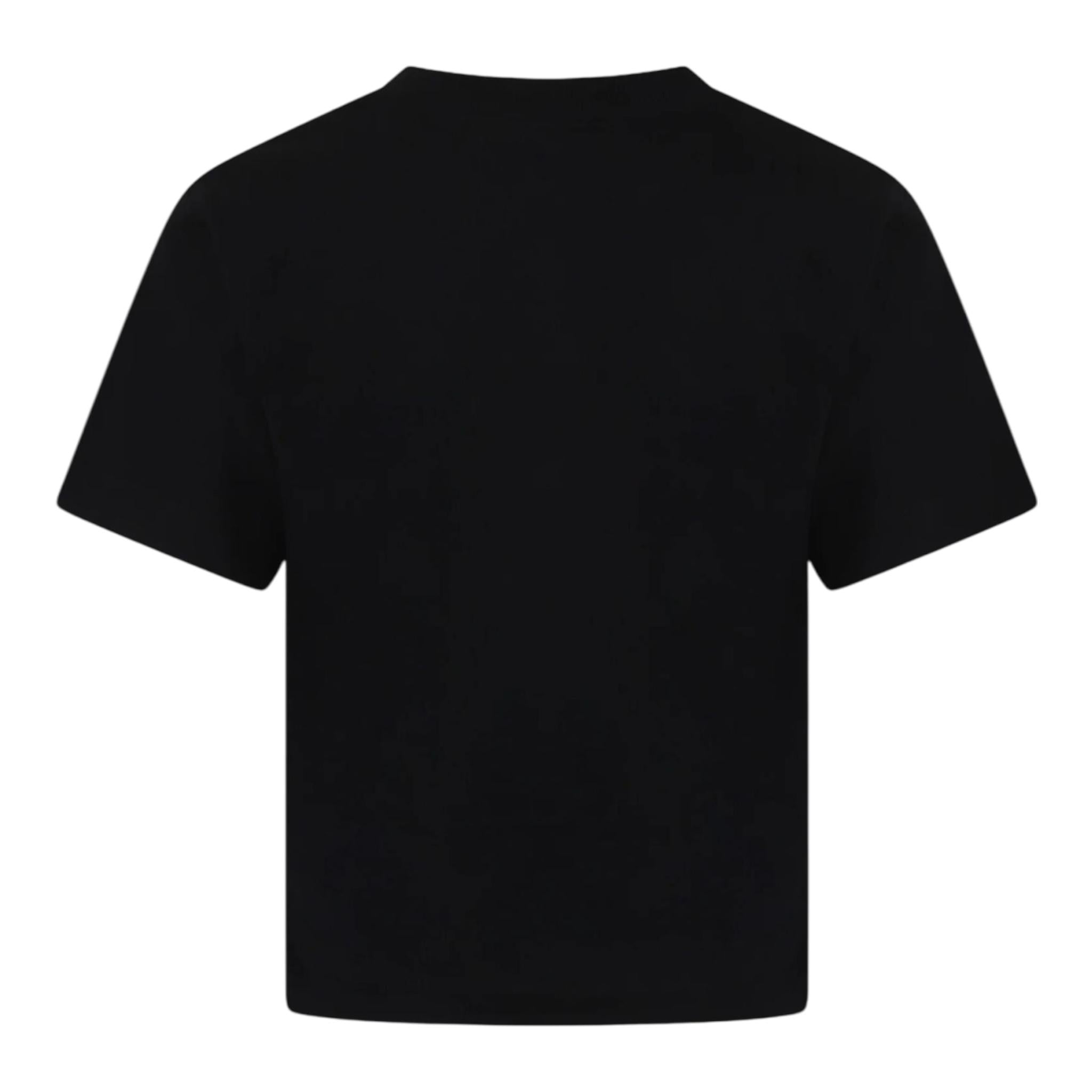 Moschino T-Shirt Girocollo Tinta Unita con Stampa per Bambino HPM050 NERO MOSCHINO 