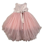 Bella Brilli Abito Cerimonia Tinta Unira Giromanica per Bambina BB902537 ROSA BELLA BRILLI 