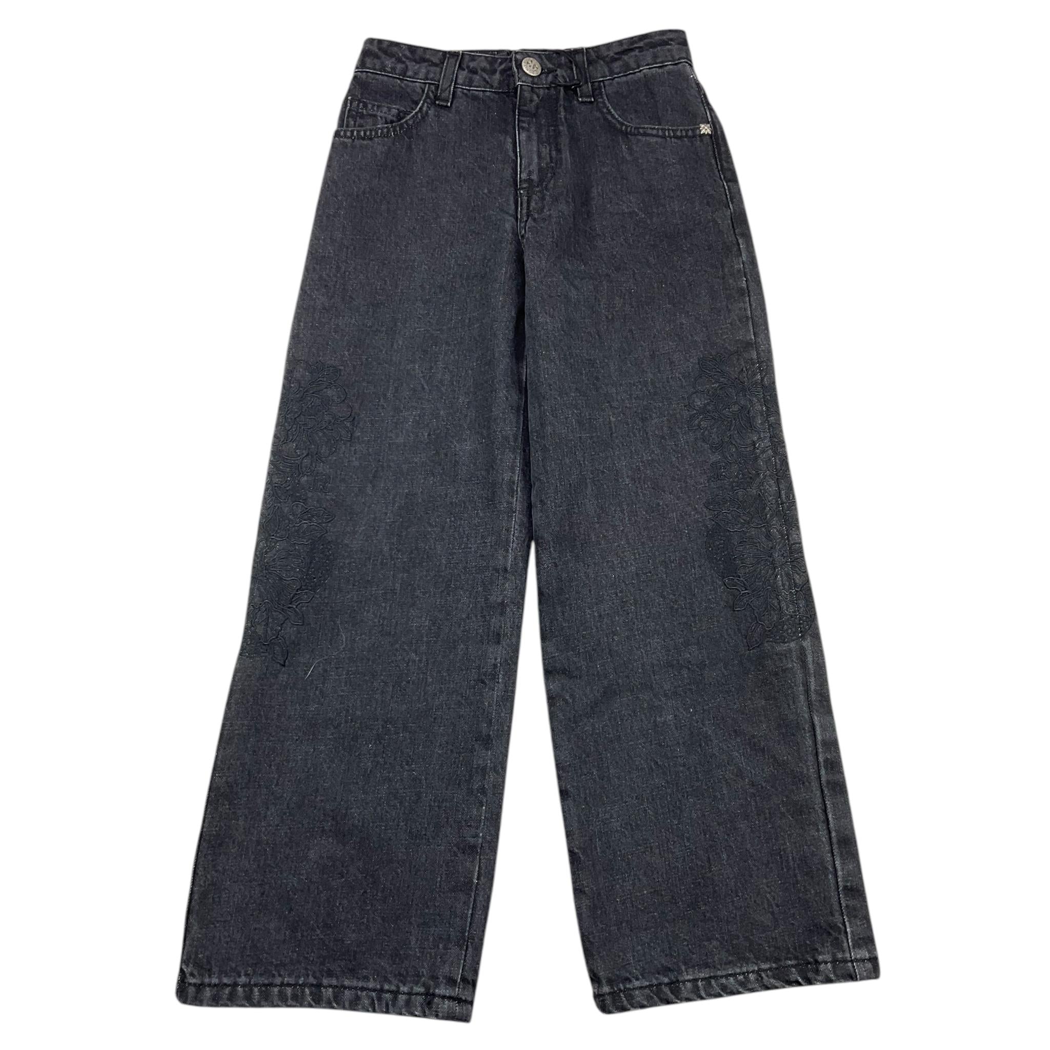 JOHN RICHMOND jeans tinta unita modello palazzo Nero per Bambina RGA25083JE NERO JOHN RICHMOND 