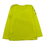 EMC shirt girocollo tinta unita con stampa in contrasto Verde acido per Bambino BX2313 VERDE ACIDO EMC 
