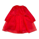 Y-CLU abito tinta unita con tulle Rosso per Neonata YN20701 ROSSO Y-CLU 