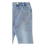 LIU JO jeans tinta unita modello a zampa Azzurro per Bambina KF4919D4942 AZZURRO LIU JO 