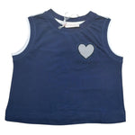 Monnalisa Top Tinta Unita Giromanica per Bambina 19E602 BLU MONNALISA 