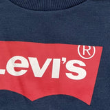 LEVI'S felpa chiusa girocollo tinta unita con stampa logo Blu per Bambino 8E9079X BLU LEVI'S 