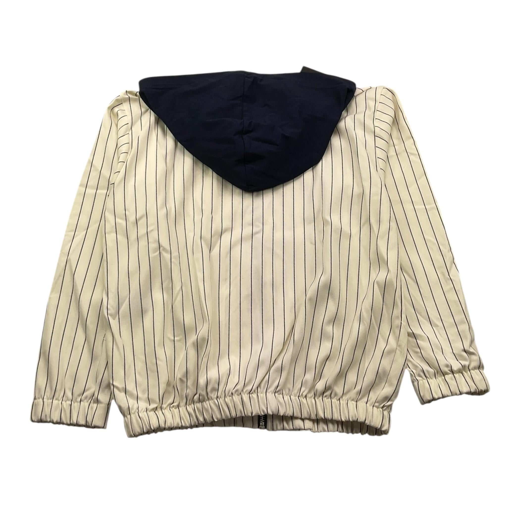 NEVER TOO felpa con zip e cappucci tinta unita fantasia a righe Panna per Bambino NT2131R PANNA NEVER TOO 