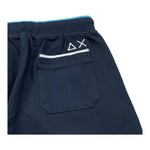 Sun68 Bermuda Tuta Tinta Unita con Logo per Bambino F35338K BLU SUN68 