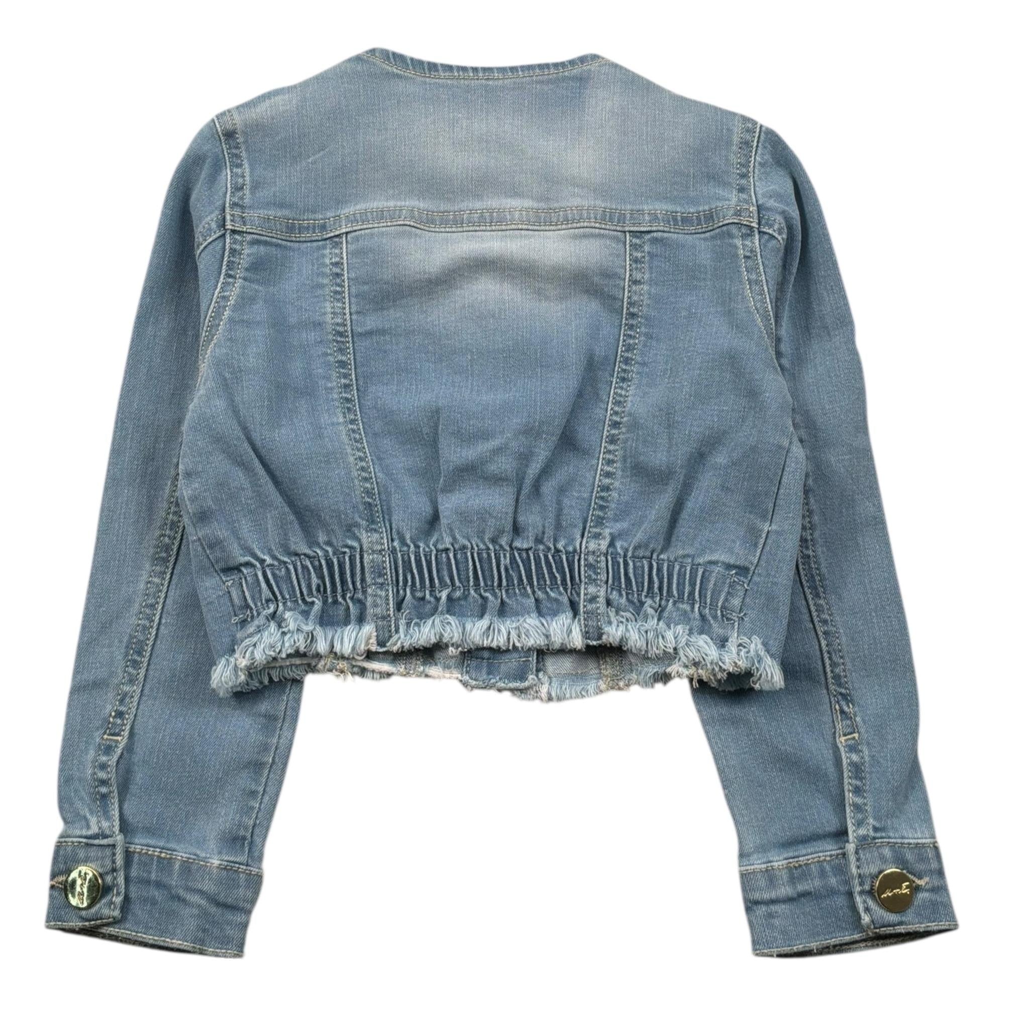 M+E' Giubbino In Denim Tinta Unita per Neonata UE1702 AZZURRO M+E' 