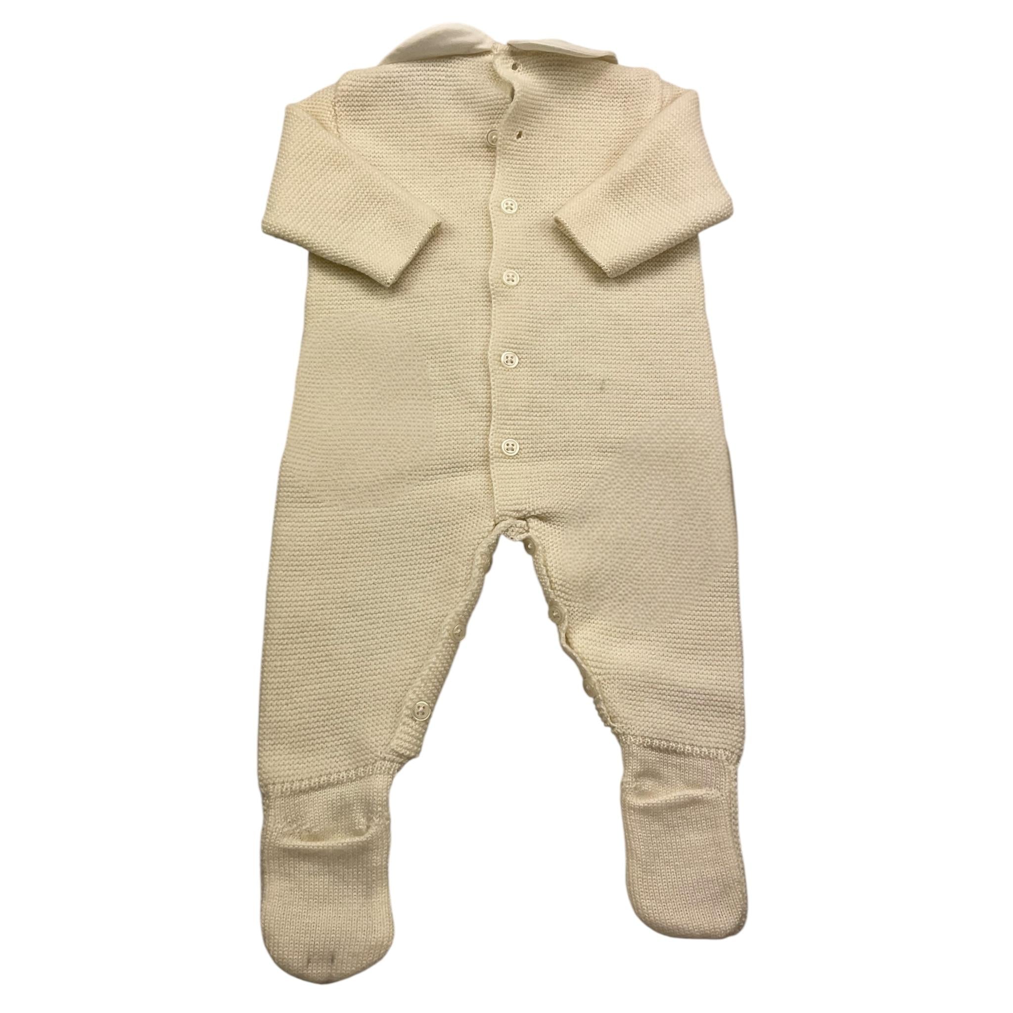 PAZ RODRIGUEZ tutina manica lunga tinta unita  Panna per Neonato 005111070 PANNA PAZ RODRIGUEZ 