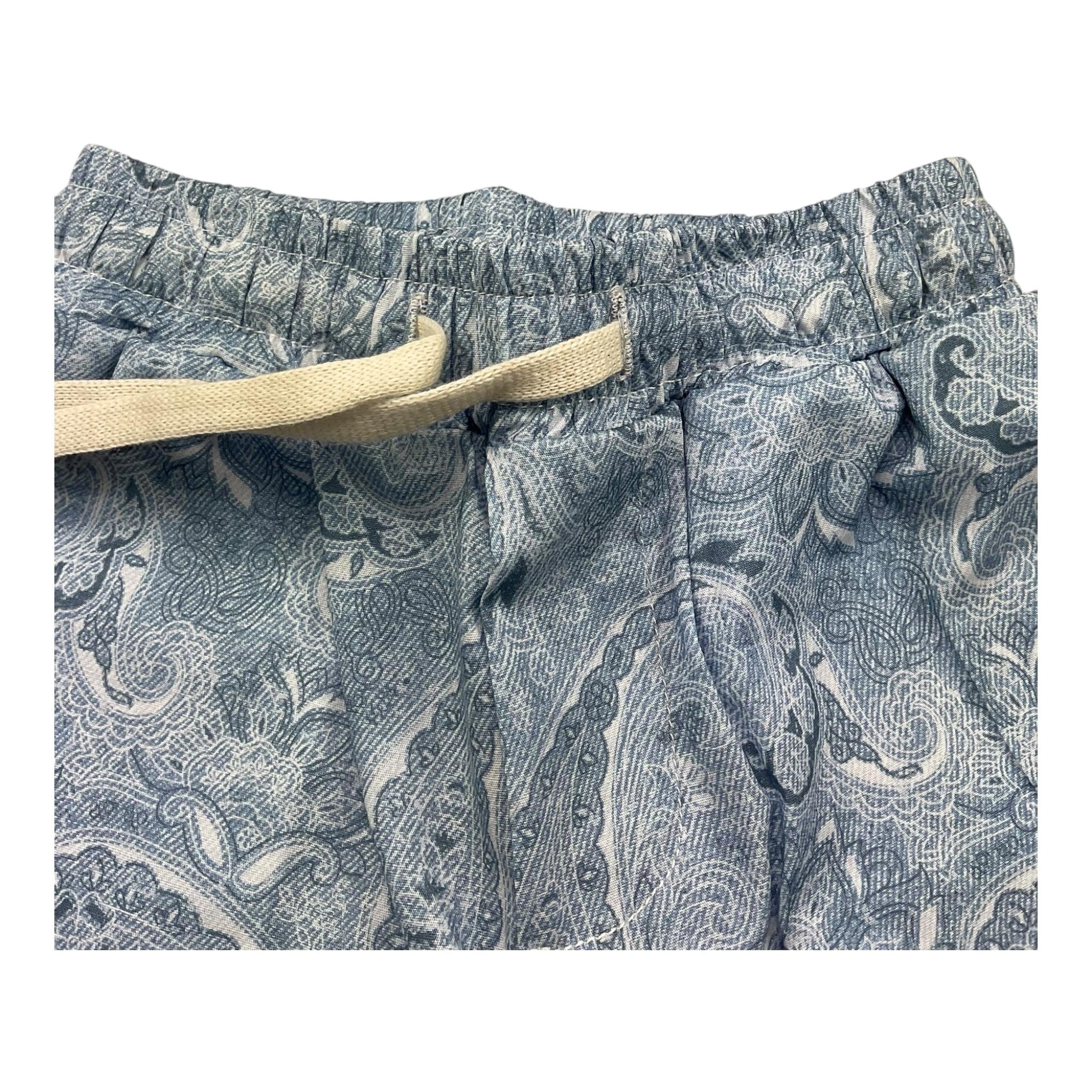 M+E' Bermuda Tinta Unita con Stampa Fantasia per Neonato UEM0530N AZZURRO M+E' 