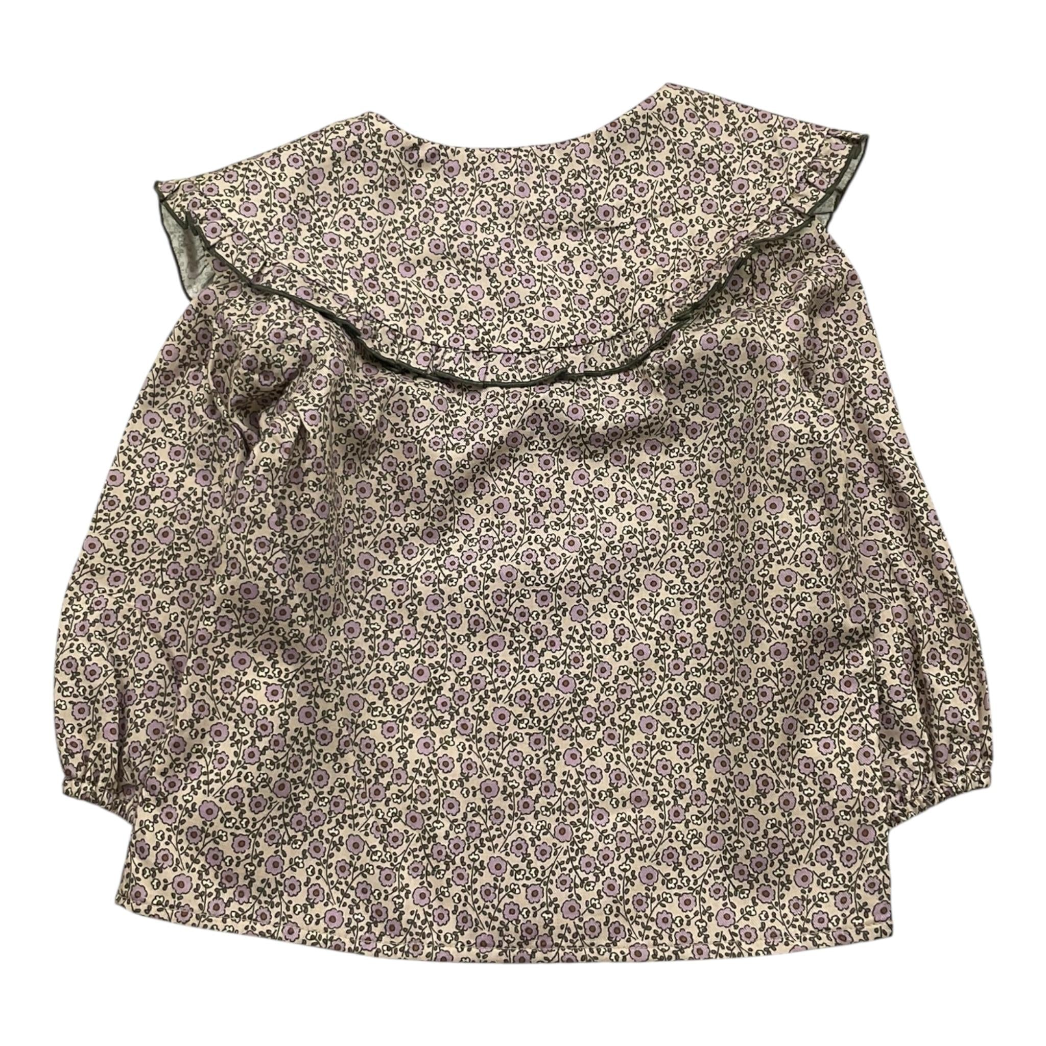 LA STUPENDERIA camicia manica lunga tinta unita con colletto Beige per Bambina TJCM466X BEIGE LA STUPENDERIA 