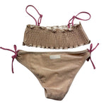 Saint Barth Costume 2 Pezzi Fascia-Mutandina Tinta Unita per Bambina TILLY ORO SAINT BARTH 