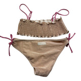 Saint Barth Costume 2 Pezzi Fascia-Mutandina Tinta Unita per Bambina TILLY ORO SAINT BARTH 