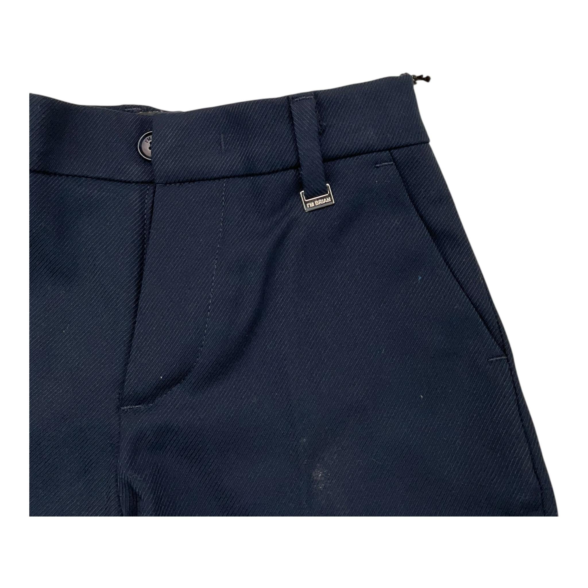 I'M BRIAN pantalone tinta unita con girovita regolabile Blu per Bambino PA3081JX BLU I'M BRIAN 