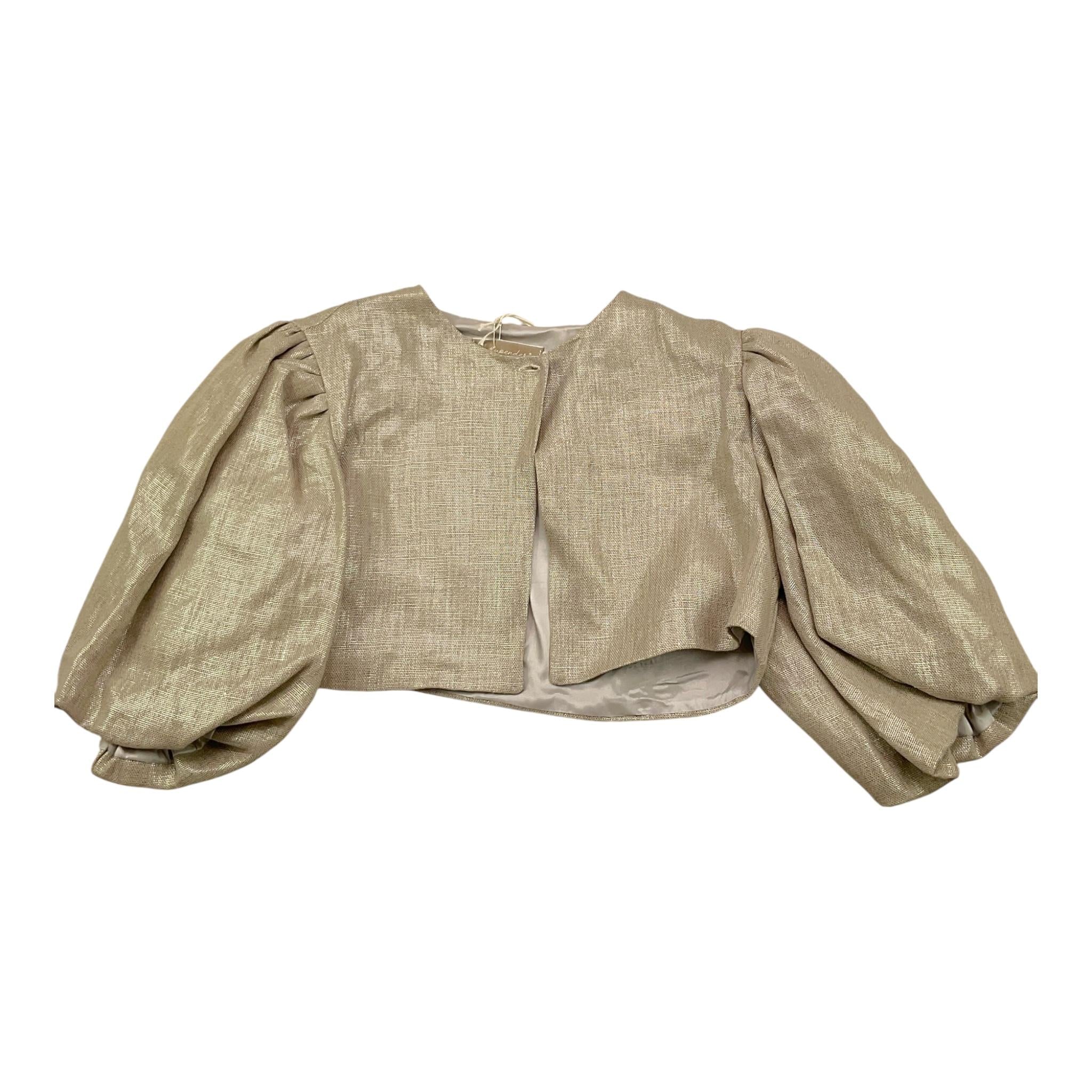 La Stupenderia Coprispalle Tinta Unita Mezza Manica per Bambina CJGH72 SABBIA LA STUPENDERIA 