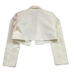 Hinnominate Giacca Modello Crop Tinta Unita per Bambina 3645JY00102 BIANCO HINNOMINATE 