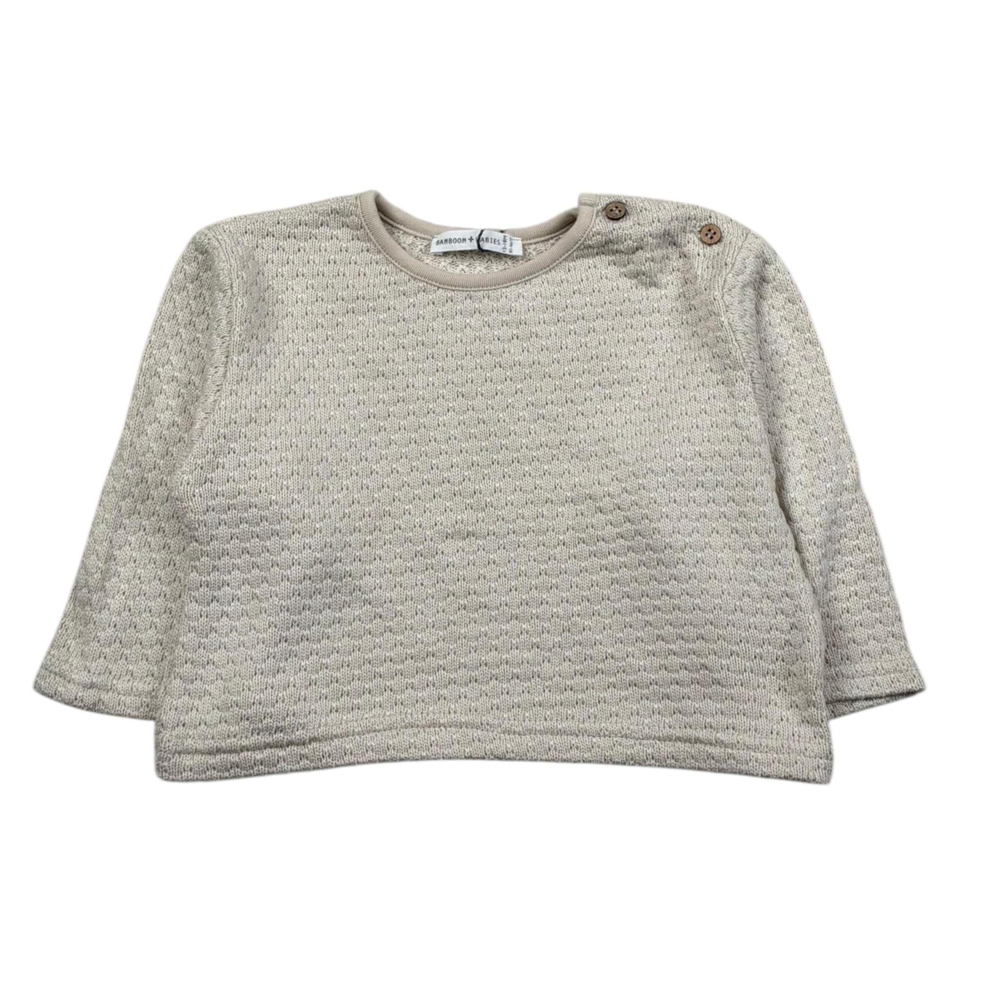 Bamboom+Babies Maglia Girocollo Tinta Unita per Neonata 829 BEIGE BAMBOOM+BABIES 